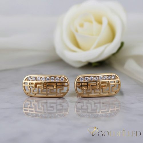 GOLDFILLED Υποαλλεργικό Σκουλαρίκια 20mm 18K χρώμα