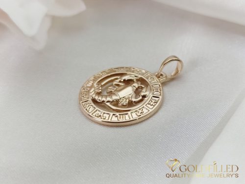 GOLDFILLED Υποαλλεργικό Μενταγιόν 28mm 18K χρώμα